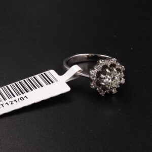 Anello vintage brillante 0.40ct e brill- 0.15ct