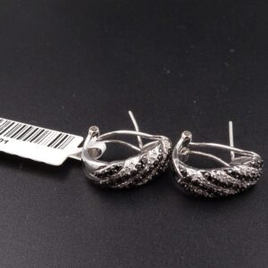 Orecchini diamanti bianchi&neri  1.00ct