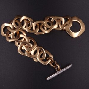 Bracciale pomellato or e brill.