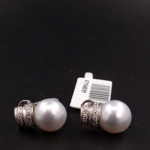 Perle giapponesi diam 9.5/10 e brill 0.25ct