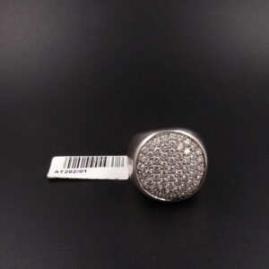 Anello ob pave' di brillanti 1.20 ct