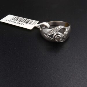 Anello solitario ob fascia