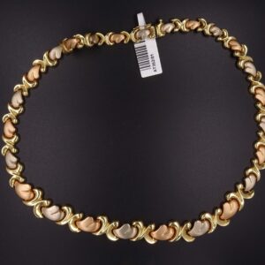 Collier quadri satinato 3 colori