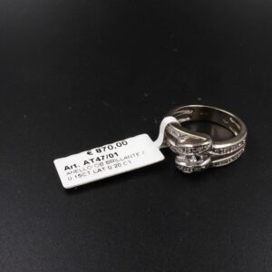 Anello ob brillante c. 0.15ct lat 0.20 ct