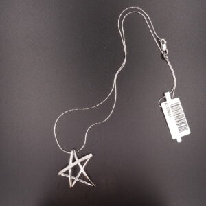 Collana stelle brillantini 0.10ct
