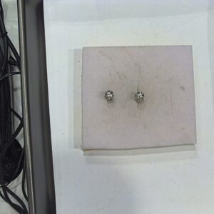 Coppia di orecchini esagonali ob con brill