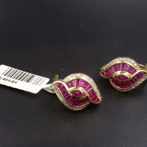 Orecchini brill e rubini