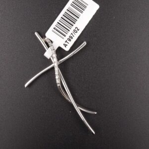 Ciondolo croce ob 0.10 ct