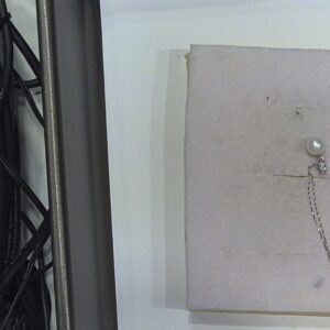 Collana perla e brill.ni ct 0,05