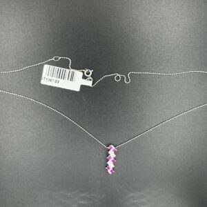 Collana ob con centralino zirconi e topazio