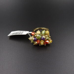 Anello sunday quarzi,granati e ametista og