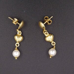 Pendenti og cuore e perle