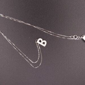 Collana ob iniziale b brillantini