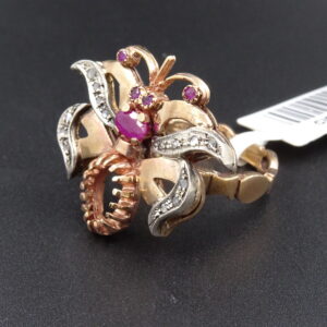 Anello vespa con pietre