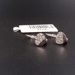 Orecchini ob cuore zirc