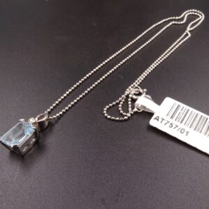 Collana ob con ciondolo pietra azzurra