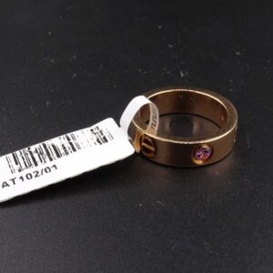 Anello cartier love con zaff. rosa 0.10ct