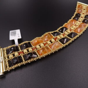 Bracciale sunday tormaline  quarzo citrino fumè e rosa