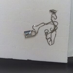 Collana c/ciond.caten.c/brill ct 0,04 ob og