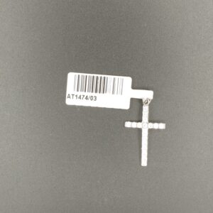 Ciondolo croce ob zirconi