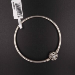 Bracciale rigido pandora chiusura fiocco di neve