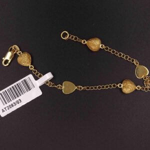 Bracciale og cuore satinato
